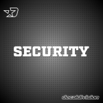 Security Lettering Sticker